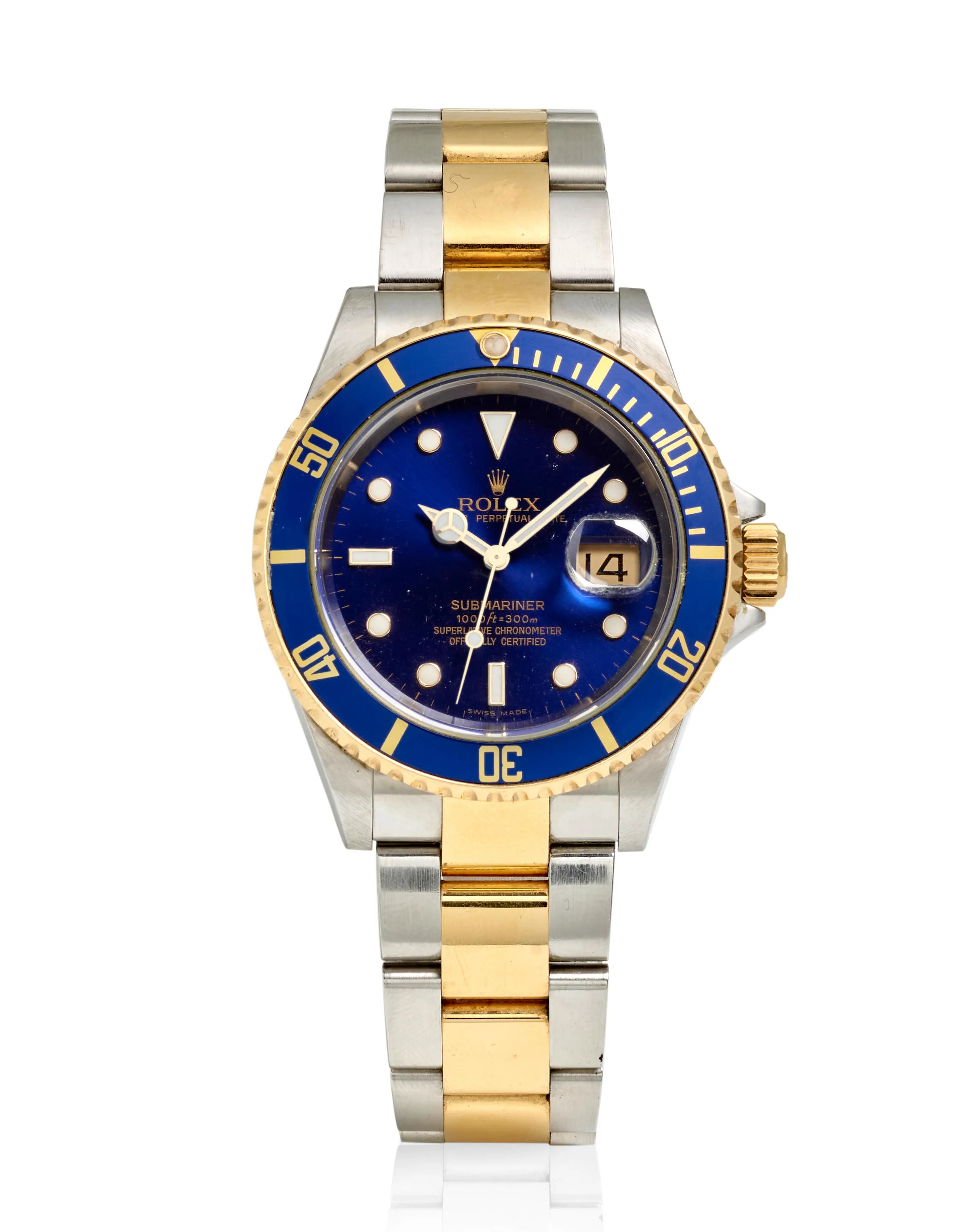 Rolex Submariner 16613 40mm Yellow gold and stainless steel Blue 3