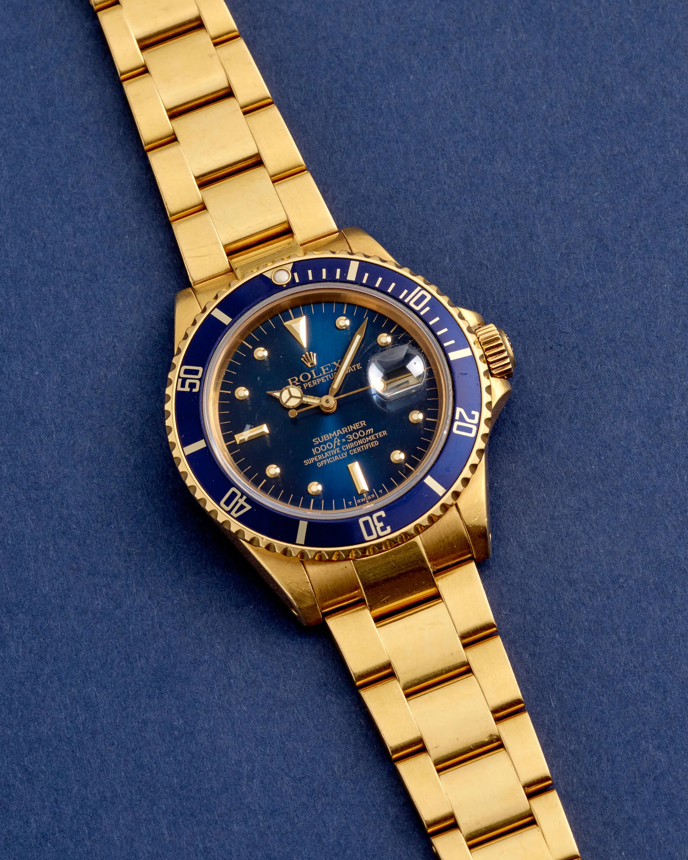 Rolex Submariner 16803 40mm Yellow gold and Stainless steel Blue