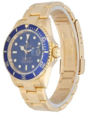 Rolex Submariner Date 116618LB 40mm Yellow gold Blue 4