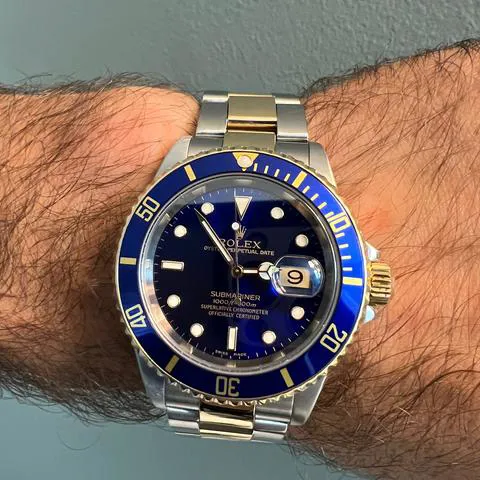 Rolex Submariner Date 16613LB 40mm Yellow gold and Stainless steel Blue