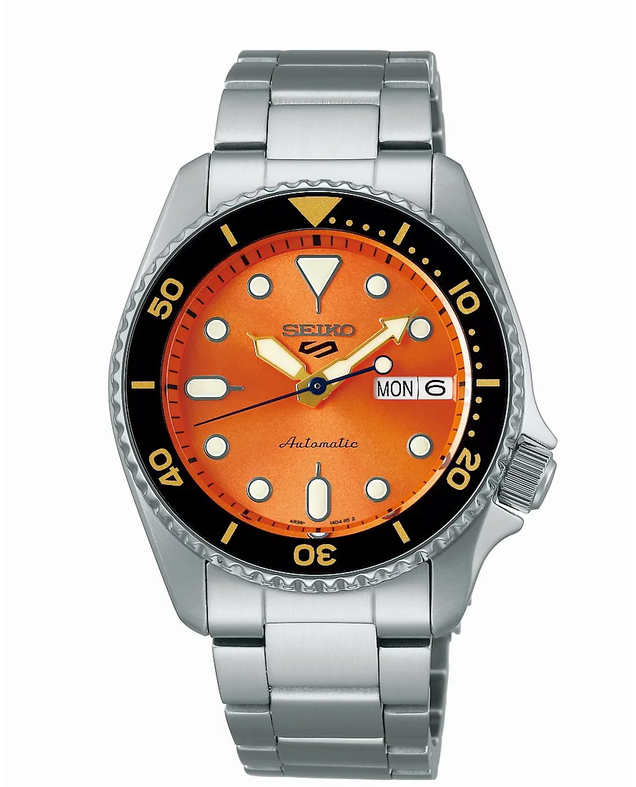 Seiko 5 Sports SRPK35K1 38mm Stainless steel Orange