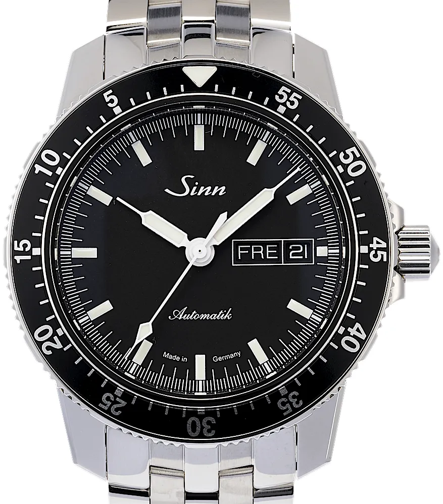 Sinn 104 104.010 41mm Stainless steel Black