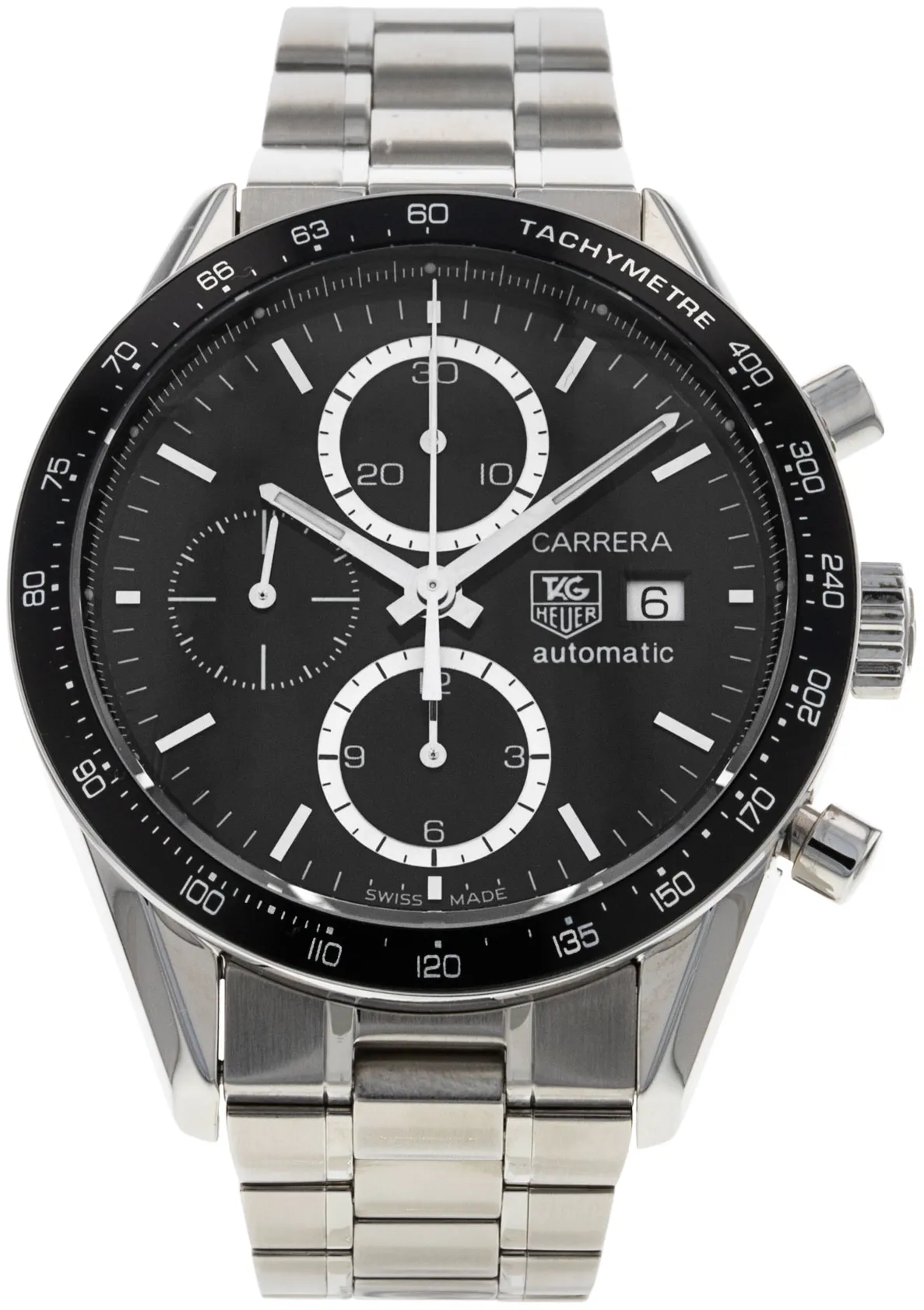 TAG Heuer Carrera CV2010.BA0794 41mm Steel Black Baton