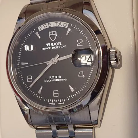 Tudor Prince Date-Day 76200 36mm Stainless steel Black