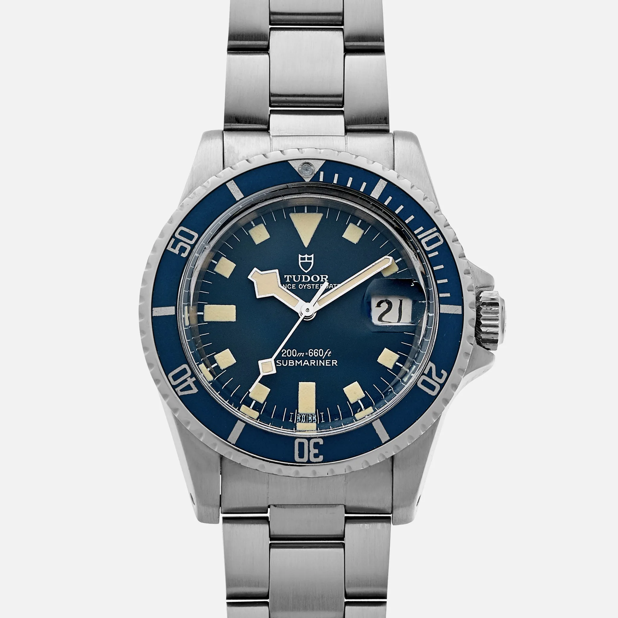 Tudor Prince Oysterdate Submariner 9411/0 39mm Stainless steel Blue