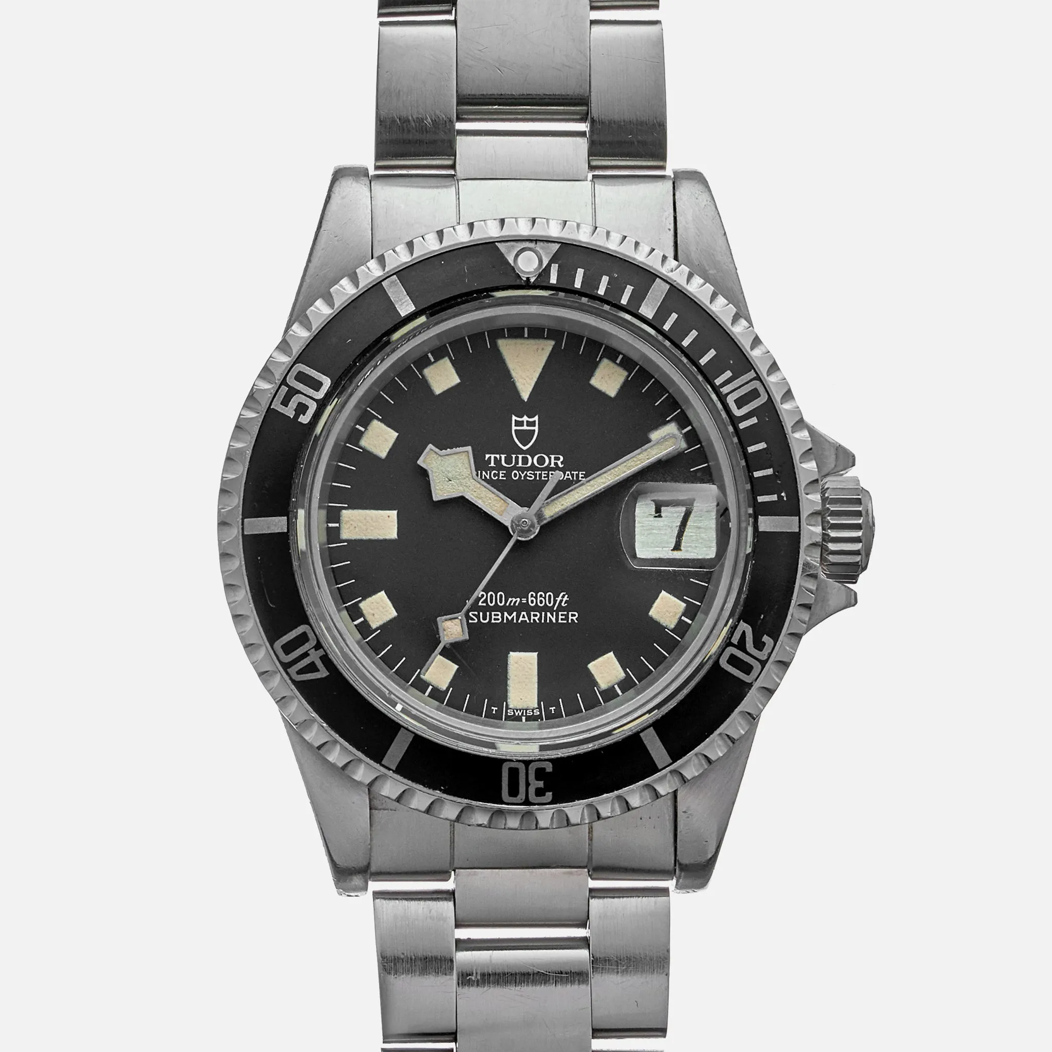 Tudor Prince Oysterdate Submariner 94110 / Inside Caseback: 9411 39mm Stainless steel Black