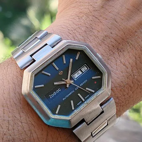 Zodiac 40mm Stainless steel Blue