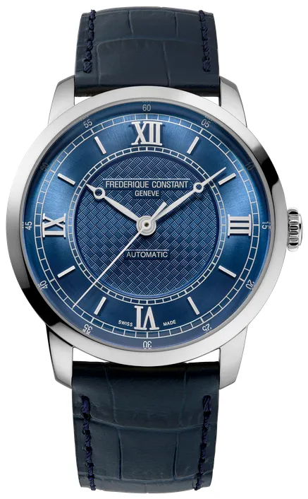 Frédérique Constant 40mm Acier Bleu