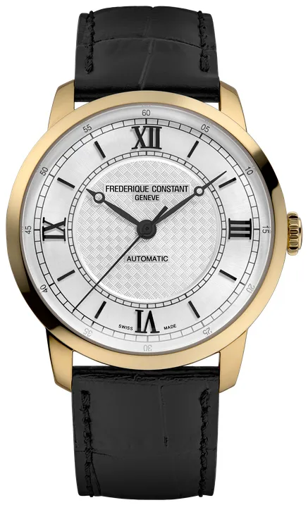 Frédérique Constant 40mm Or Jaune 10µm Silver