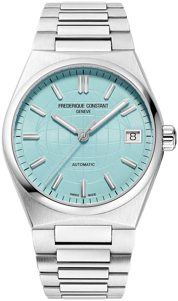 Frédérique Constant 34mm Acier Bleu