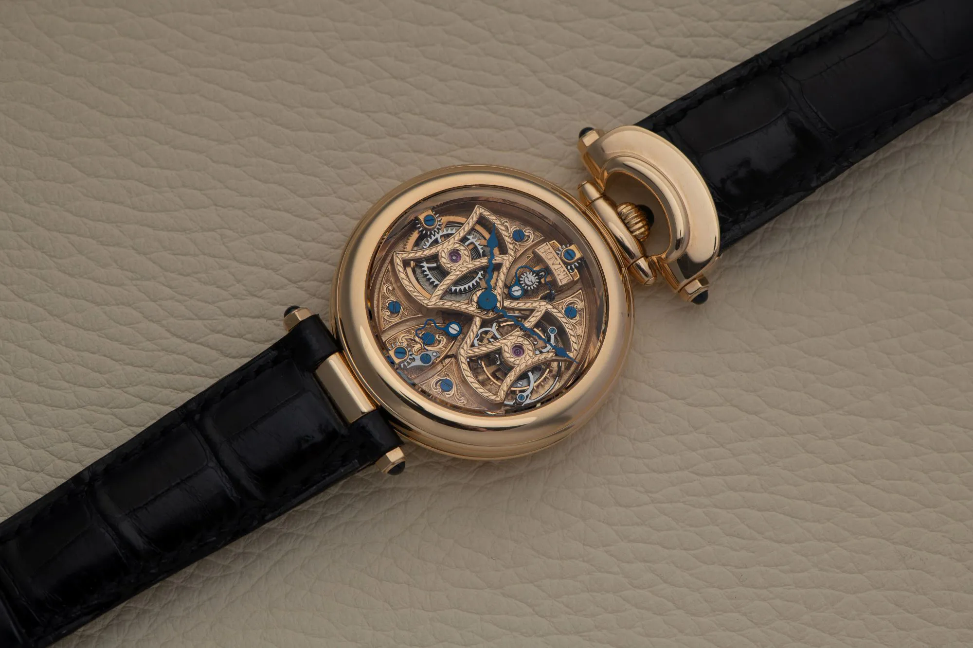 Bovet Amadeo Fleurier CP0130 39mm Rose gold and Yellow gold Skeletonized 2