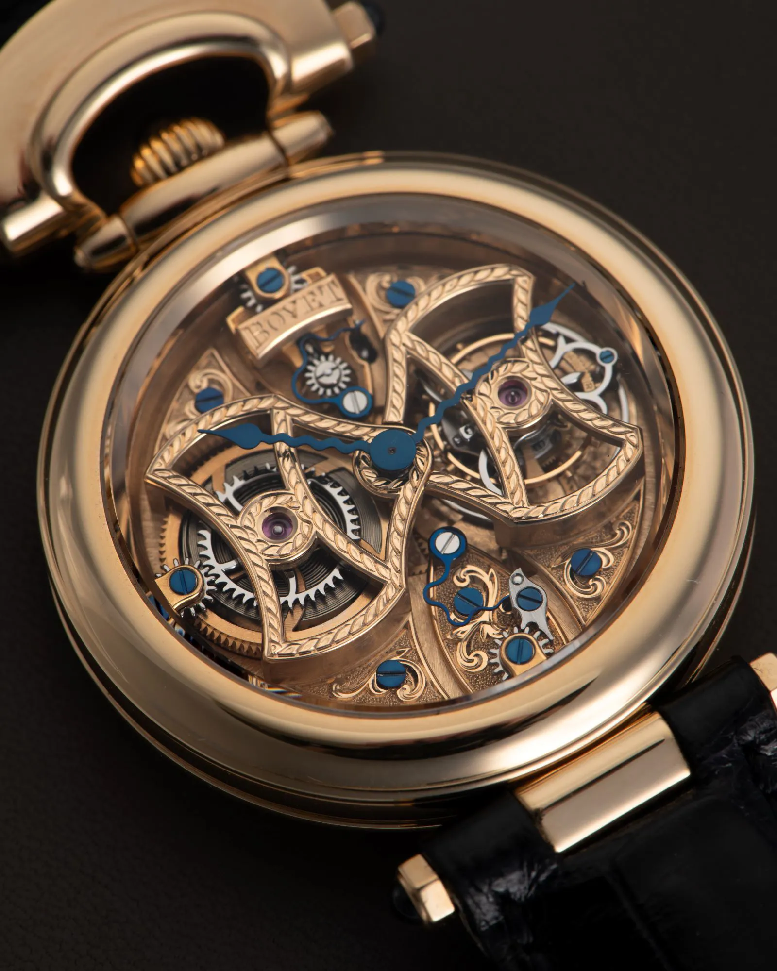 Bovet Amadeo Fleurier CP0130 39mm Rose gold and Yellow gold Skeletonized 9