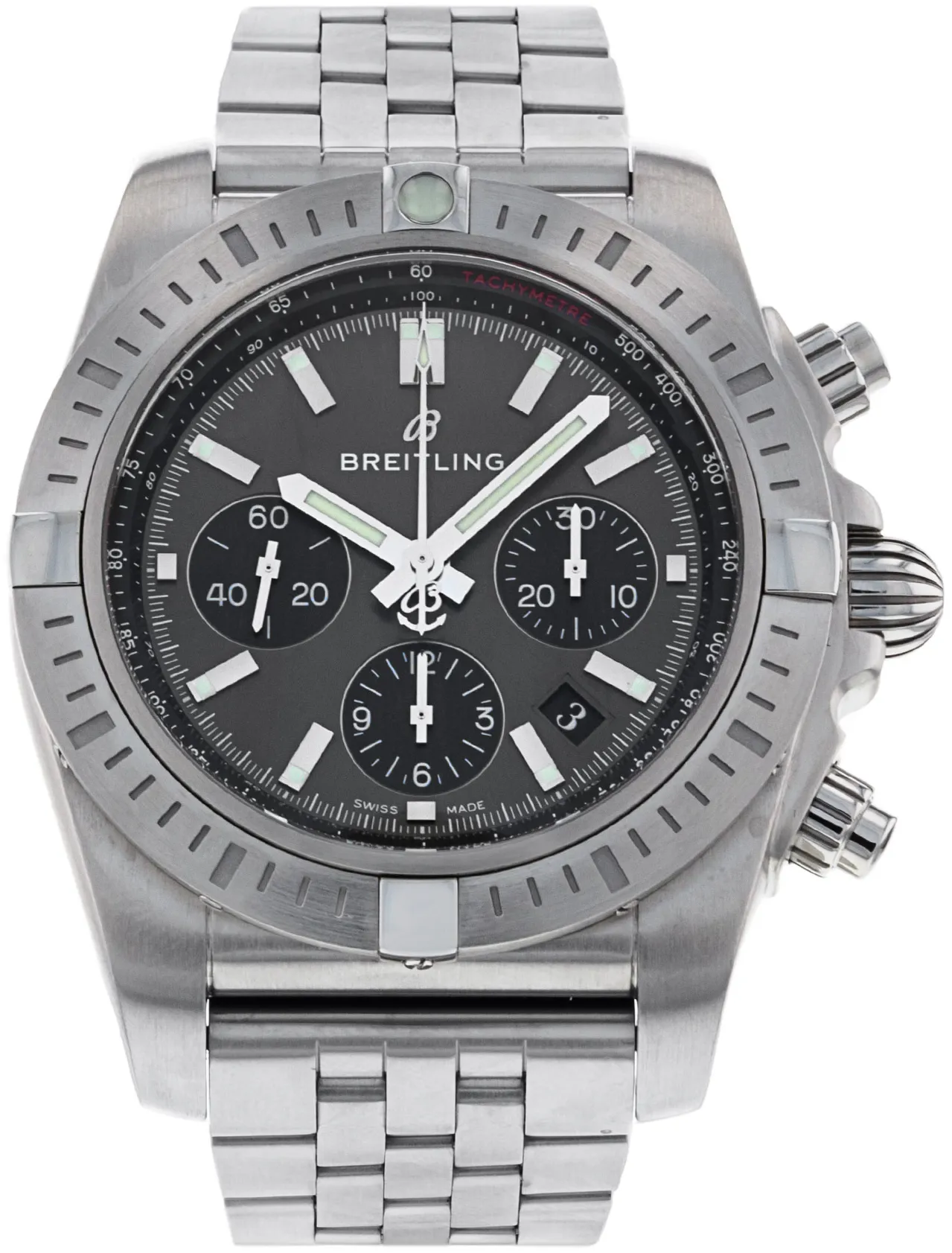 Breitling Chronomat AB0115 44mm Stainless steel Grey Baton