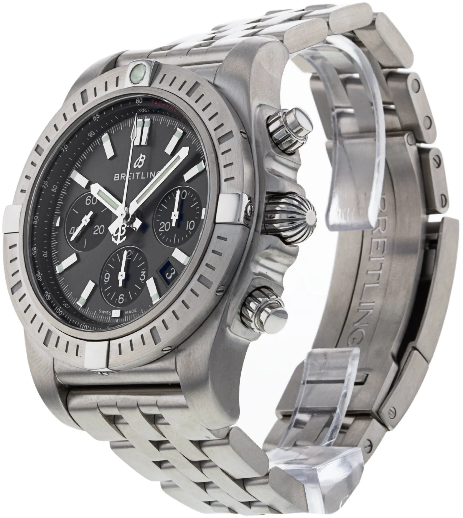 Breitling Chronomat AB0115 44mm Stainless steel Grey Baton 2