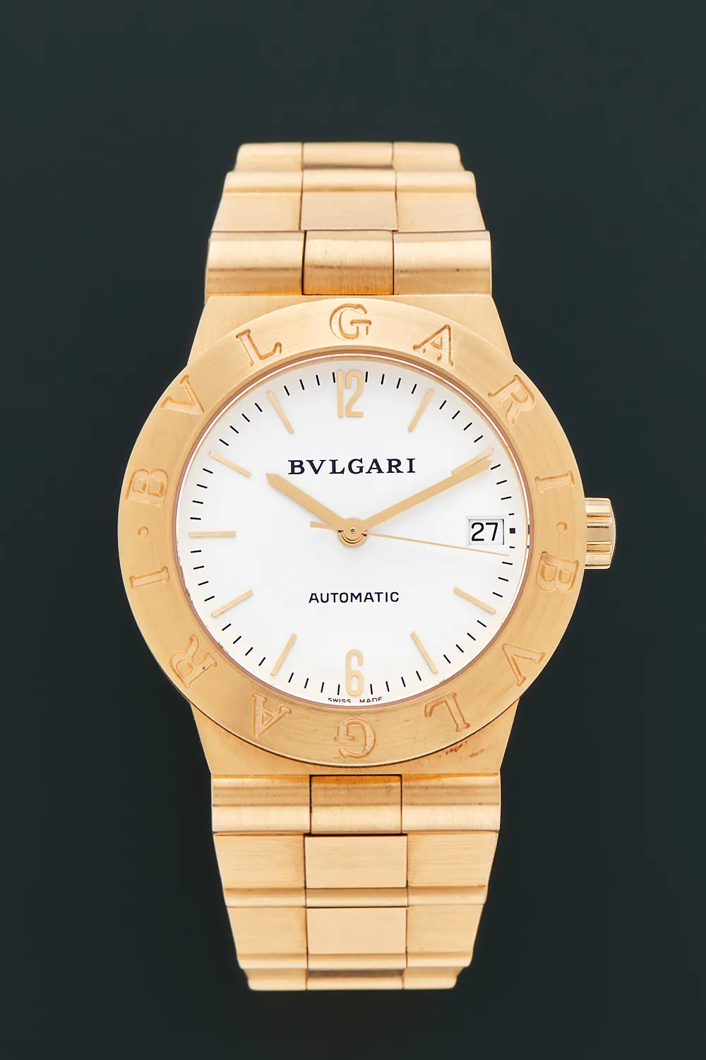 Bulgari Diagono LC35G 35.5mm Yellow gold White