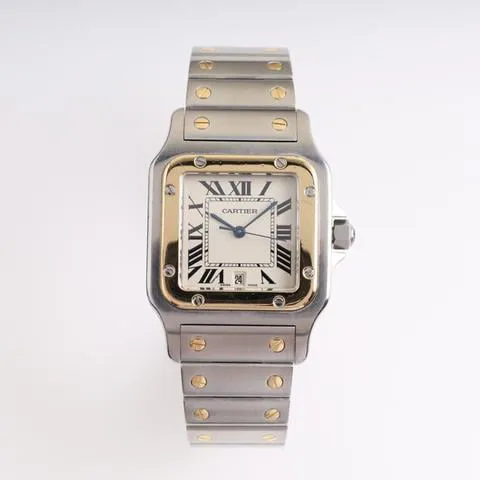 Cartier Santos W20011C4 29.2mm Yellow gold and Stainless steel White 4