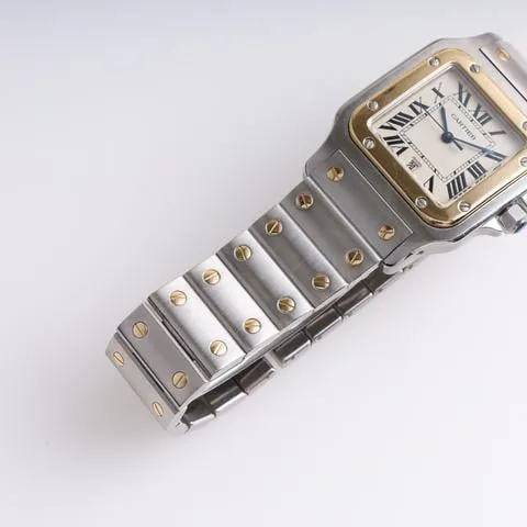 Cartier Santos W20011C4 29.2mm Yellow gold and Stainless steel White 8