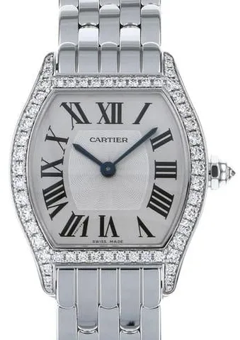 Cartier Tortue WA501011 30mm White gold Silver