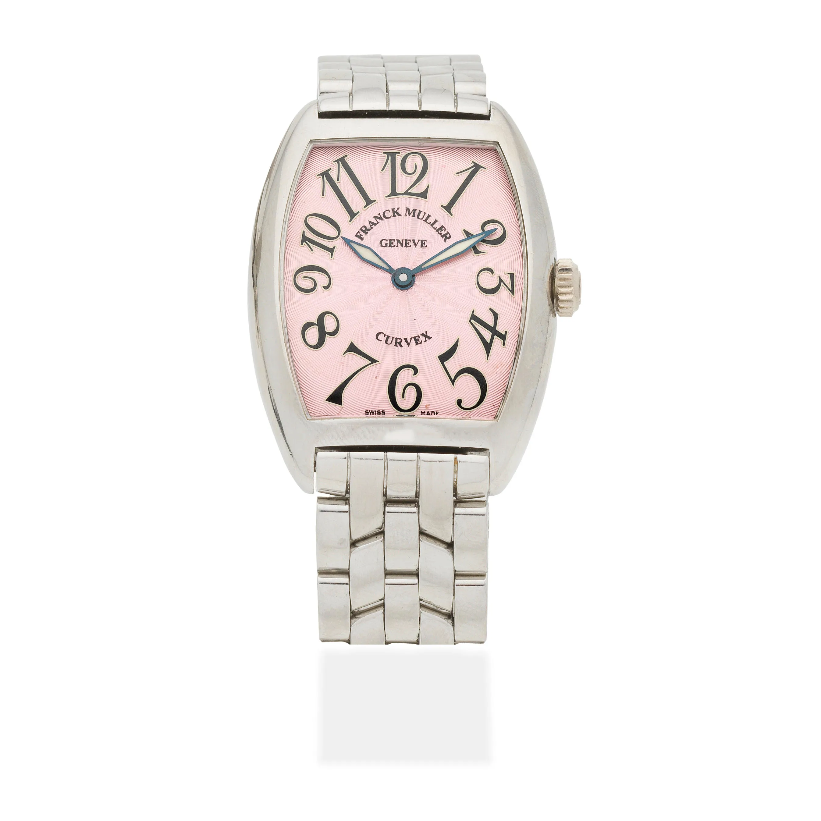 Franck Muller Curvex 7502 QZ Stainless steel Pink