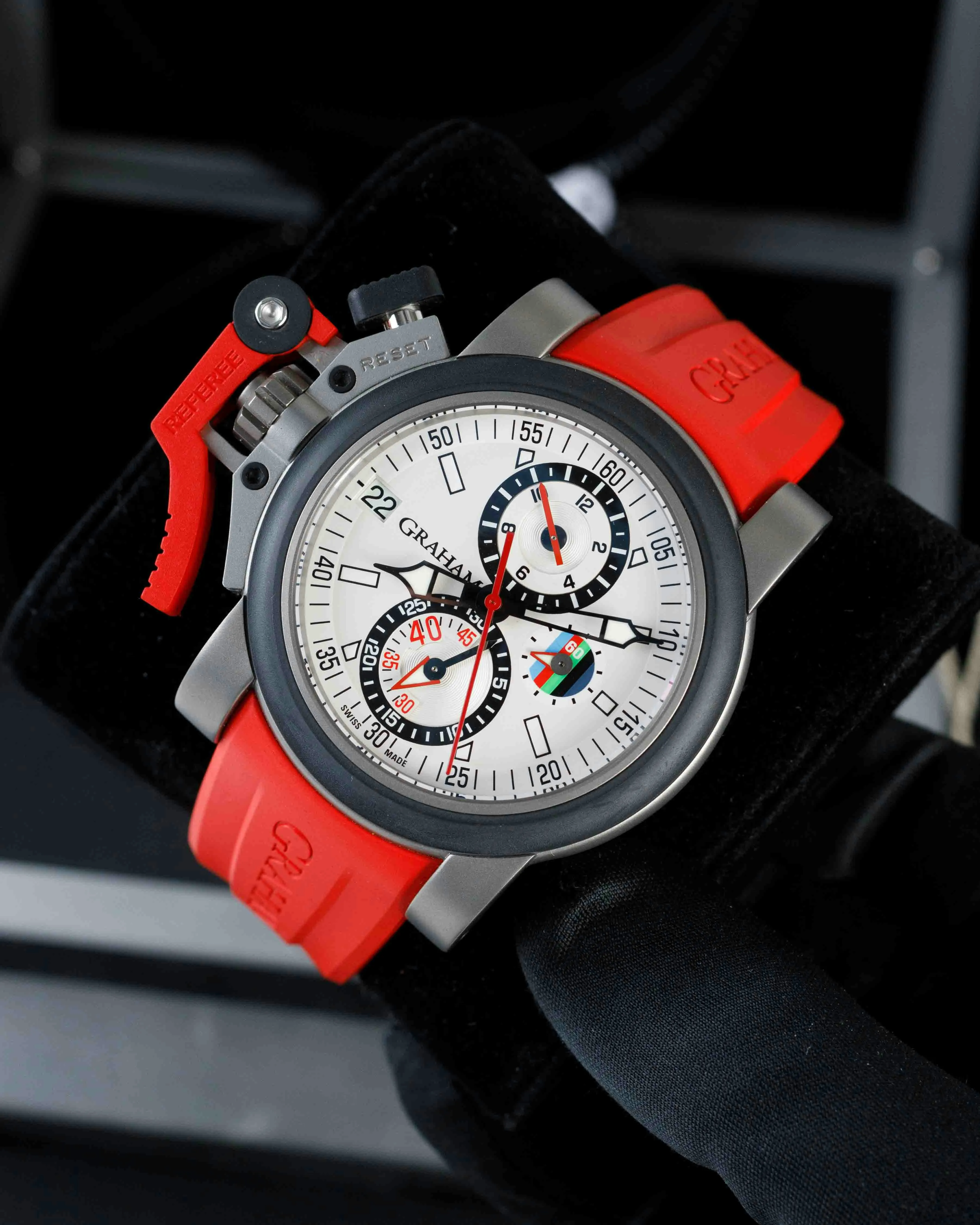 Graham Chronofighter Oversize 20VKK.S07A.K70T 44mm Titanium White 1