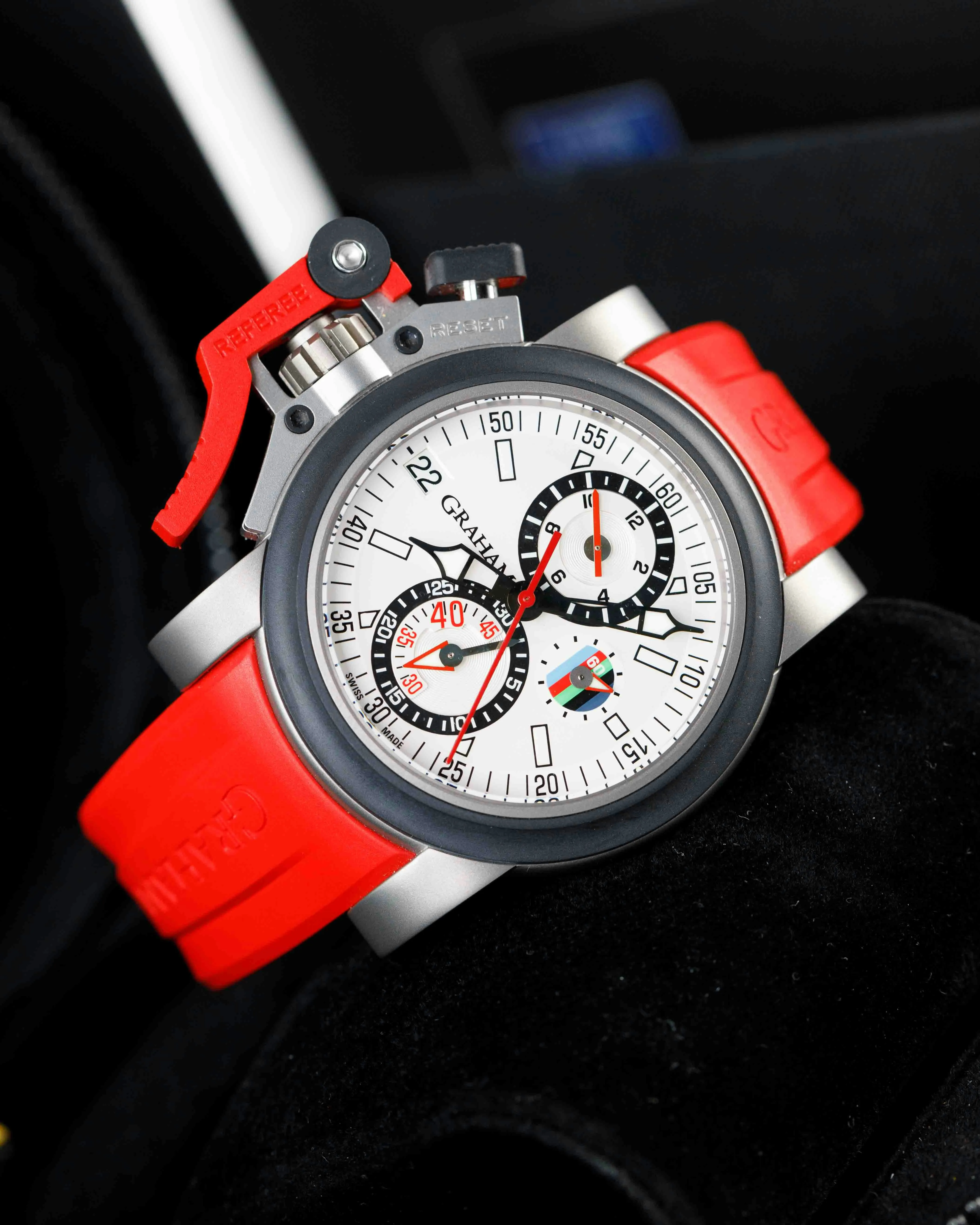 Graham Chronofighter Oversize 20VKK.S07A.K70T 44mm Titanium White 2