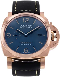 Panerai Luminor 1950 PAM 01114 Rose gold Blue