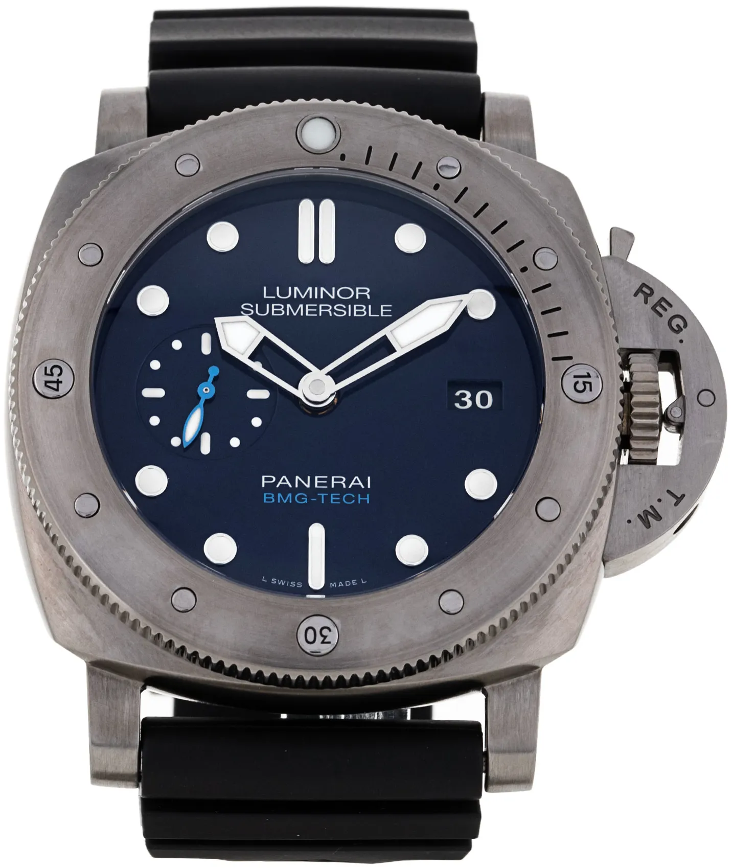 Panerai Submersible PAM 00692 47mm Stainless steel Blue