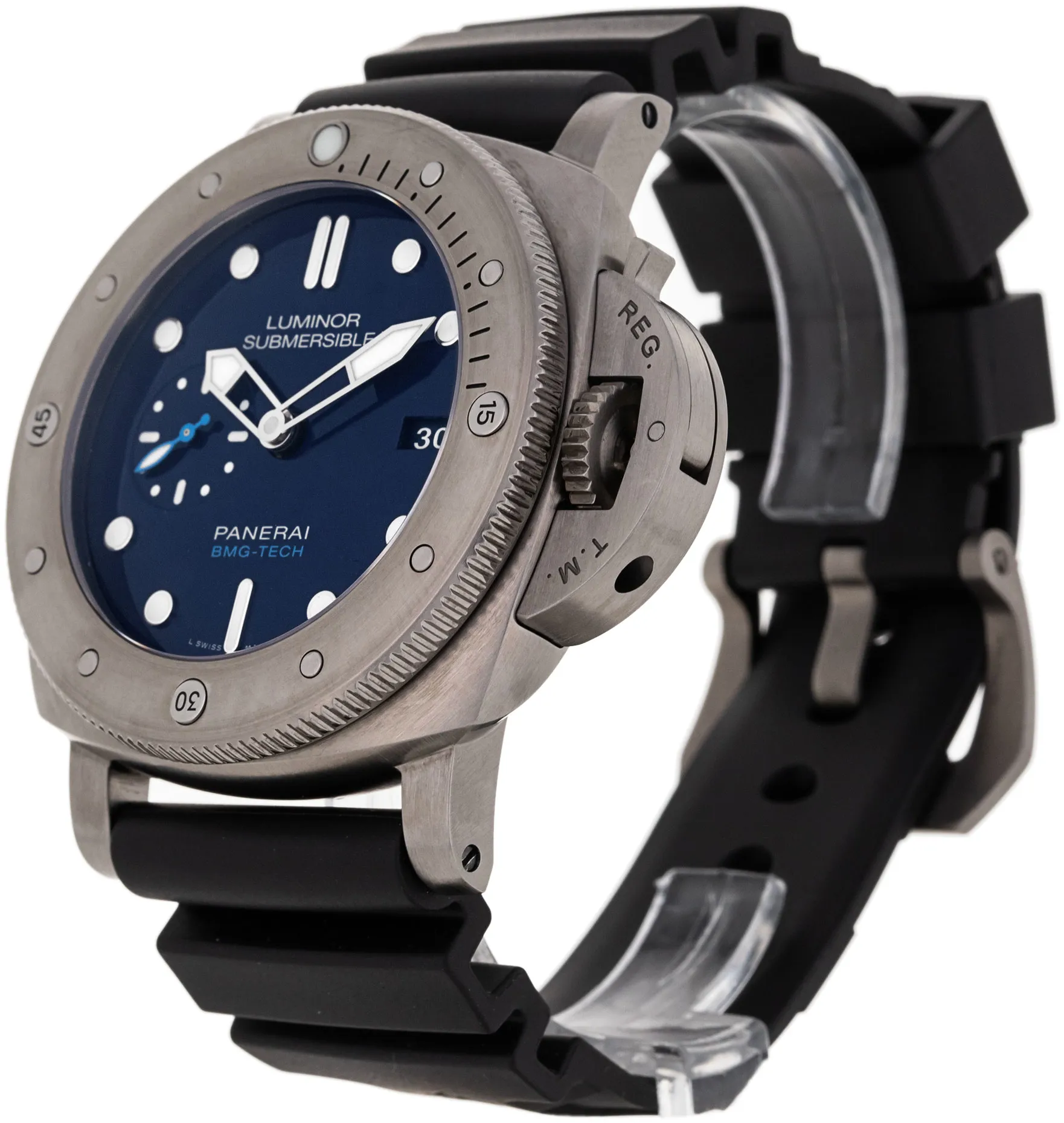 Panerai Submersible PAM 00692 47mm Stainless steel Blue 1