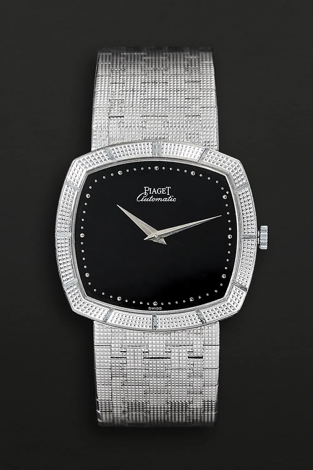 Piaget Vintage 12427 A4 32.5mm White gold Black