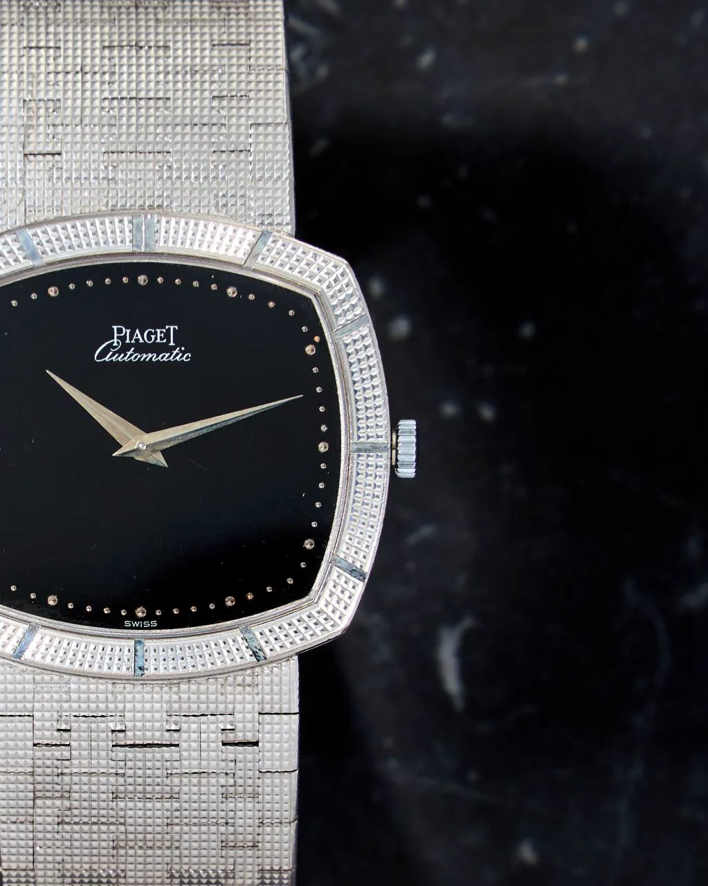 Piaget Vintage 12427 A4 32.5mm White gold Black 8