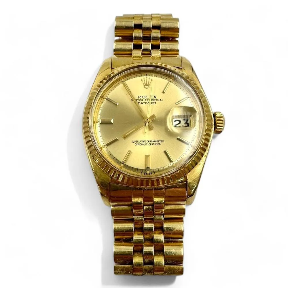 Rolex Datejust 1601 36mm Yellow gold Champagne