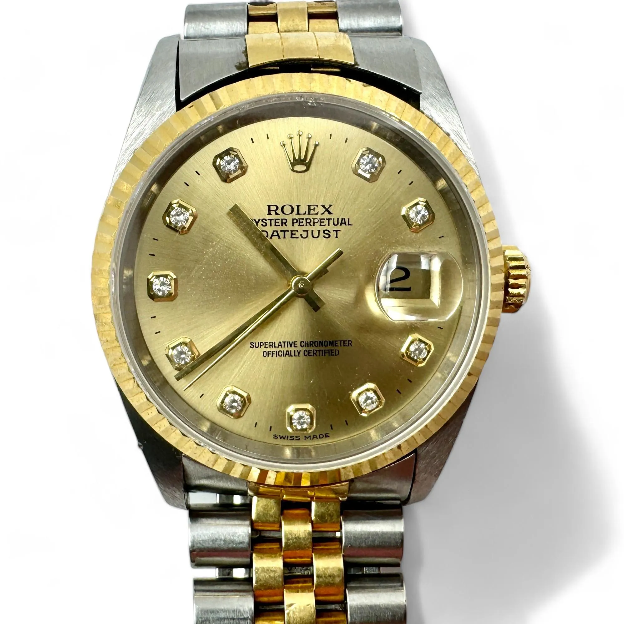 Rolex Datejust 36 16233 36mm Two-tone Champagne