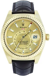 Rolex Sky-Dweller 326138 Yellow gold Champagne