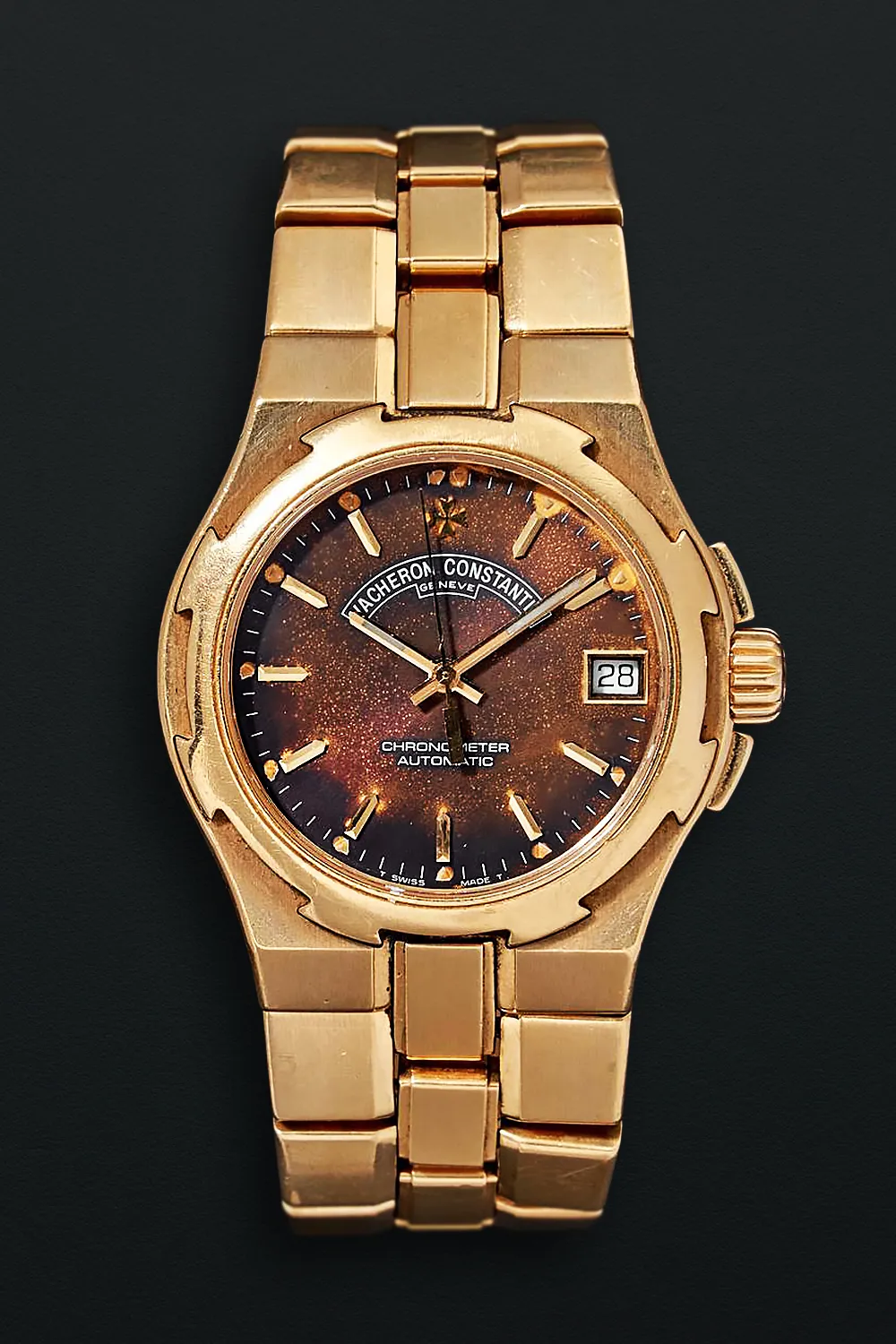 Vacheron Constantin Overseas 42050 35mm Yellow gold Blue