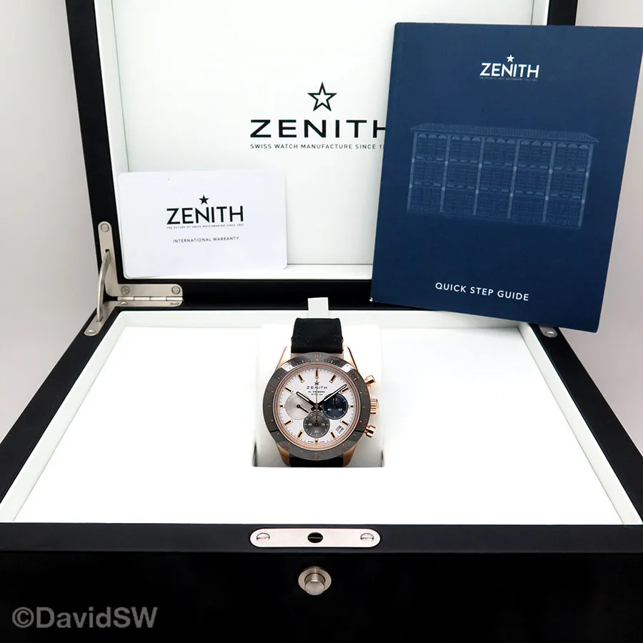 Zenith Chronomaster Sport 18.3100.3600/69.C920 41mm Rose gold White 1