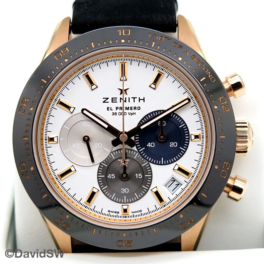 Zenith Chronomaster Sport 18.3100.3600/69.C920 41mm Rose gold White 2