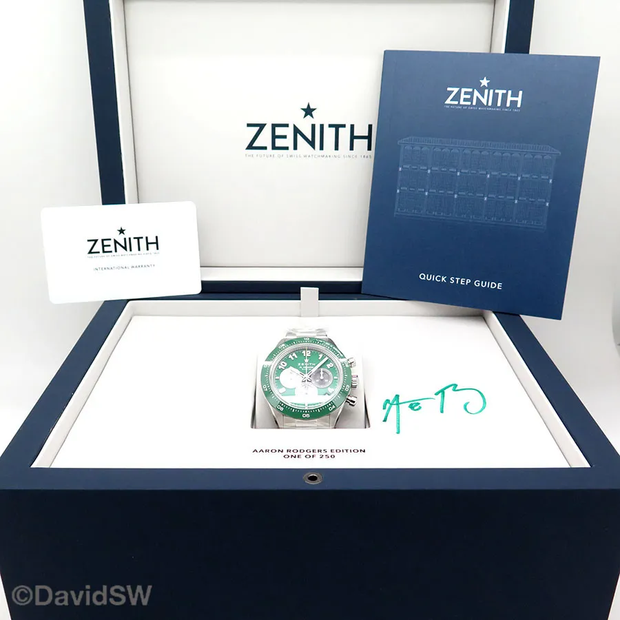 Zenith Chronomaster 03.3117.3600/56.M3100 41mm Stainless steel Green 1