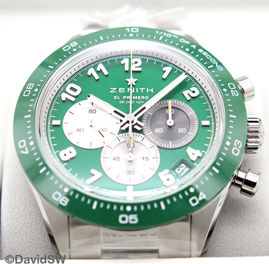 Zenith Chronomaster 03.3117.3600/56.M3100 41mm Stainless steel Green 2