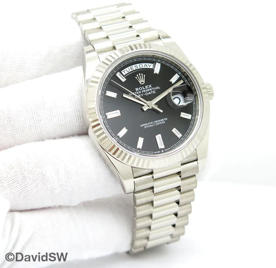 Rolex Day-Date 40 228239 40mm White gold Black