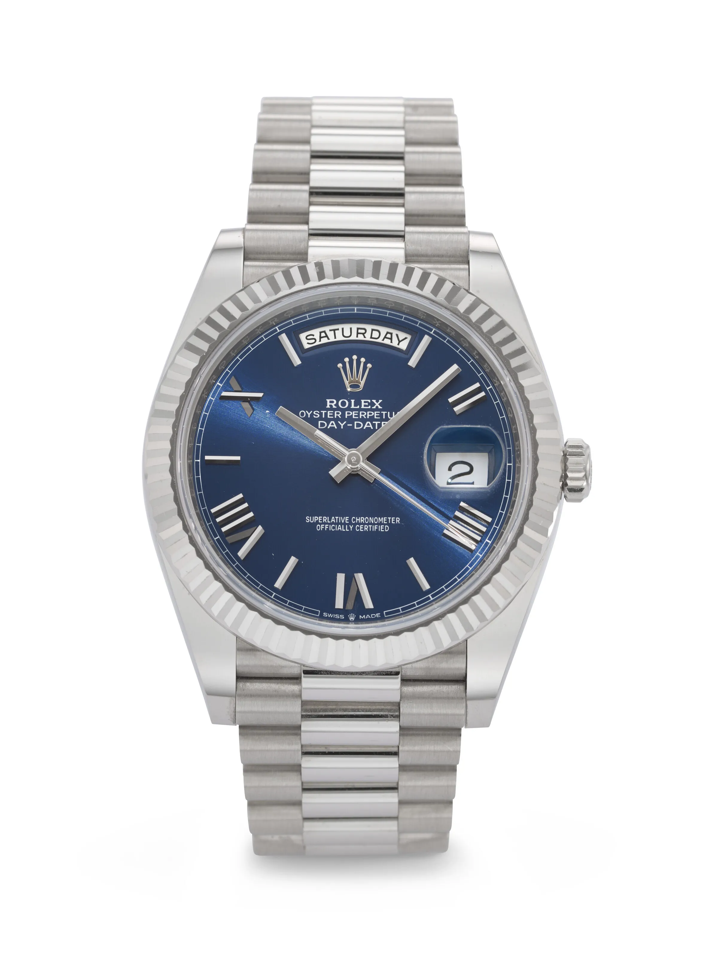 Rolex Day-Date 40 228239 40mm White gold Blue