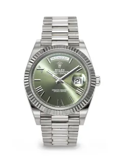 Rolex Day-Date 40 228239 White gold Olive green