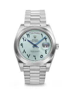 Rolex Day-Date 40 228206 Platinum Ice blue