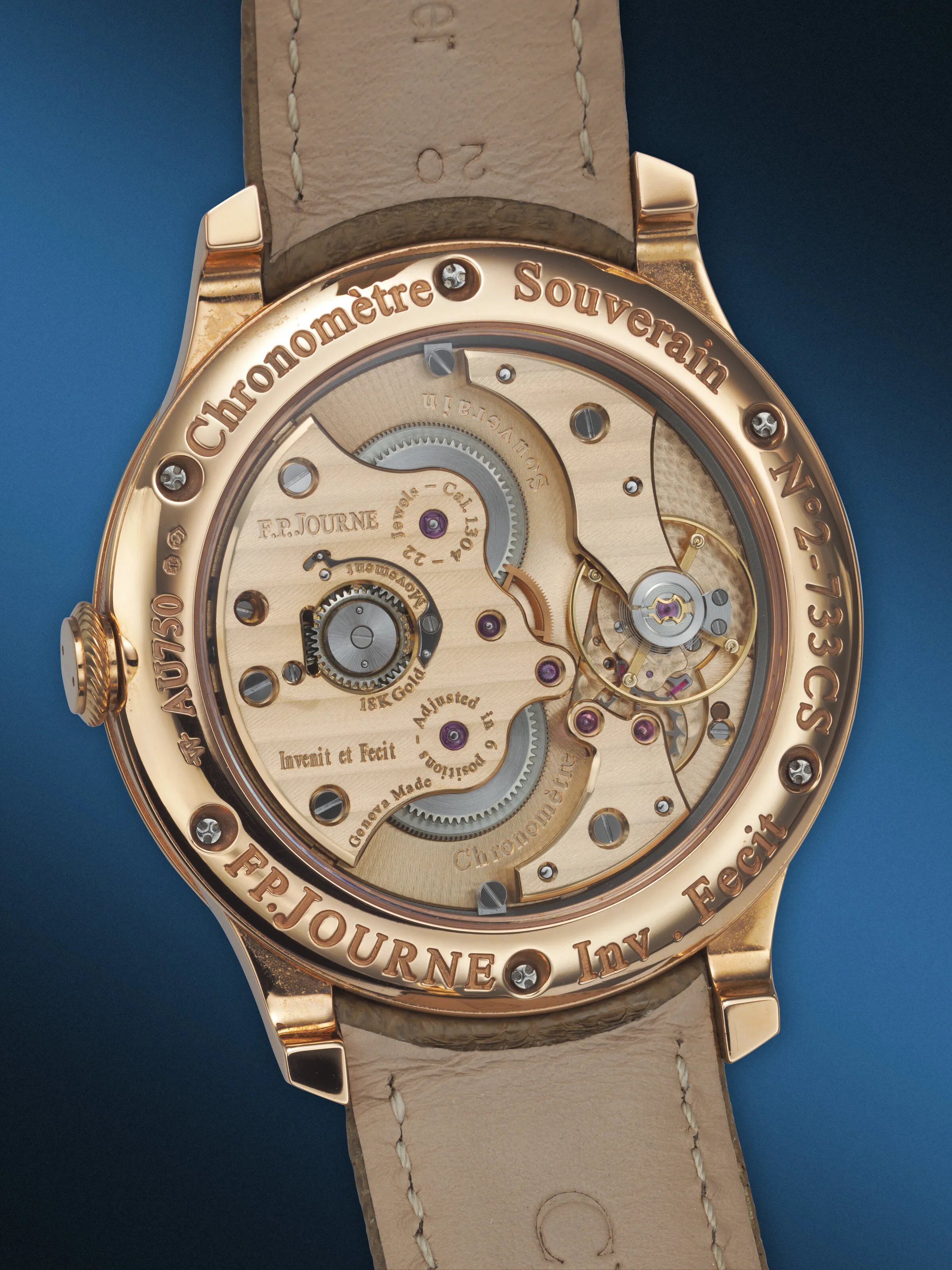 F.P. Journe Chronomètre Souverain 40mm Rose gold Brown 3