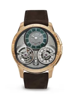 Czapek & Cie Place Vendome Tourbillon Suspendu Rose gold Green