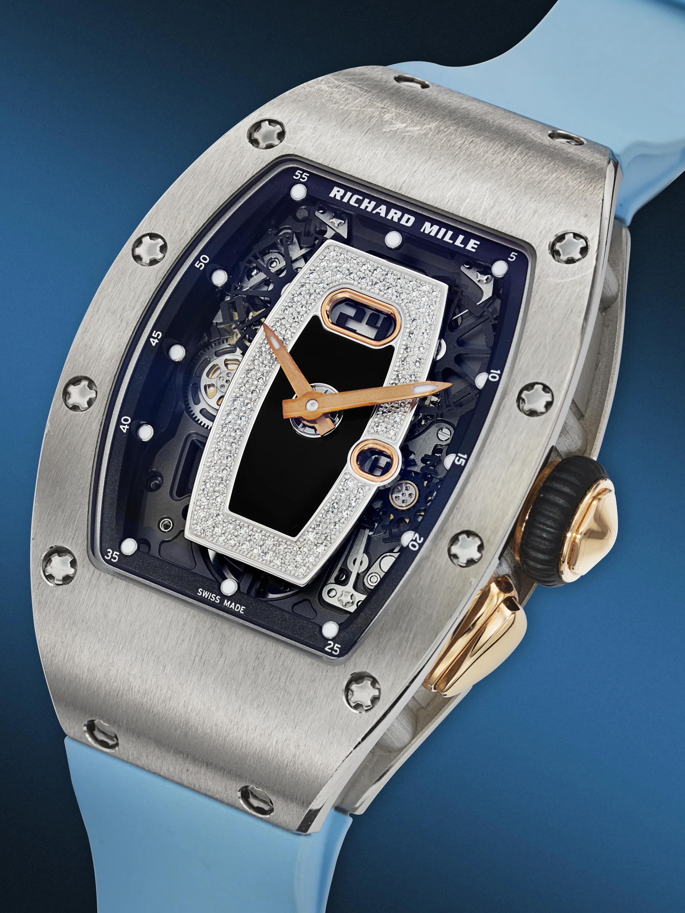 Richard Mille RM 037 RM 037 34mm Diamond and Two-tone gold Semi-skeleontized 2