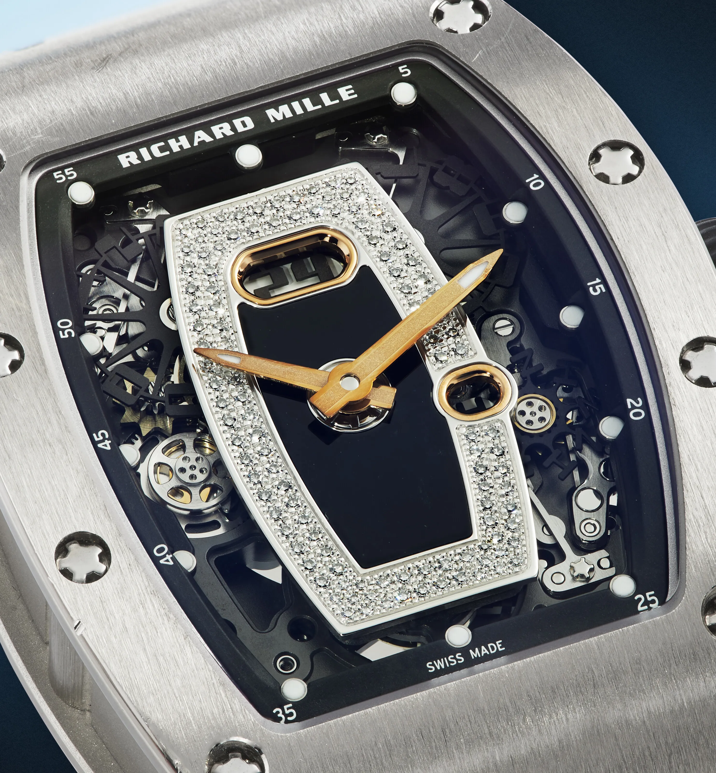 Richard Mille RM 037 RM 037 34mm Diamond and Two-tone gold Semi-skeleontized 3