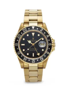 Rolex GMT-Master II 16718 Yellow gold Black