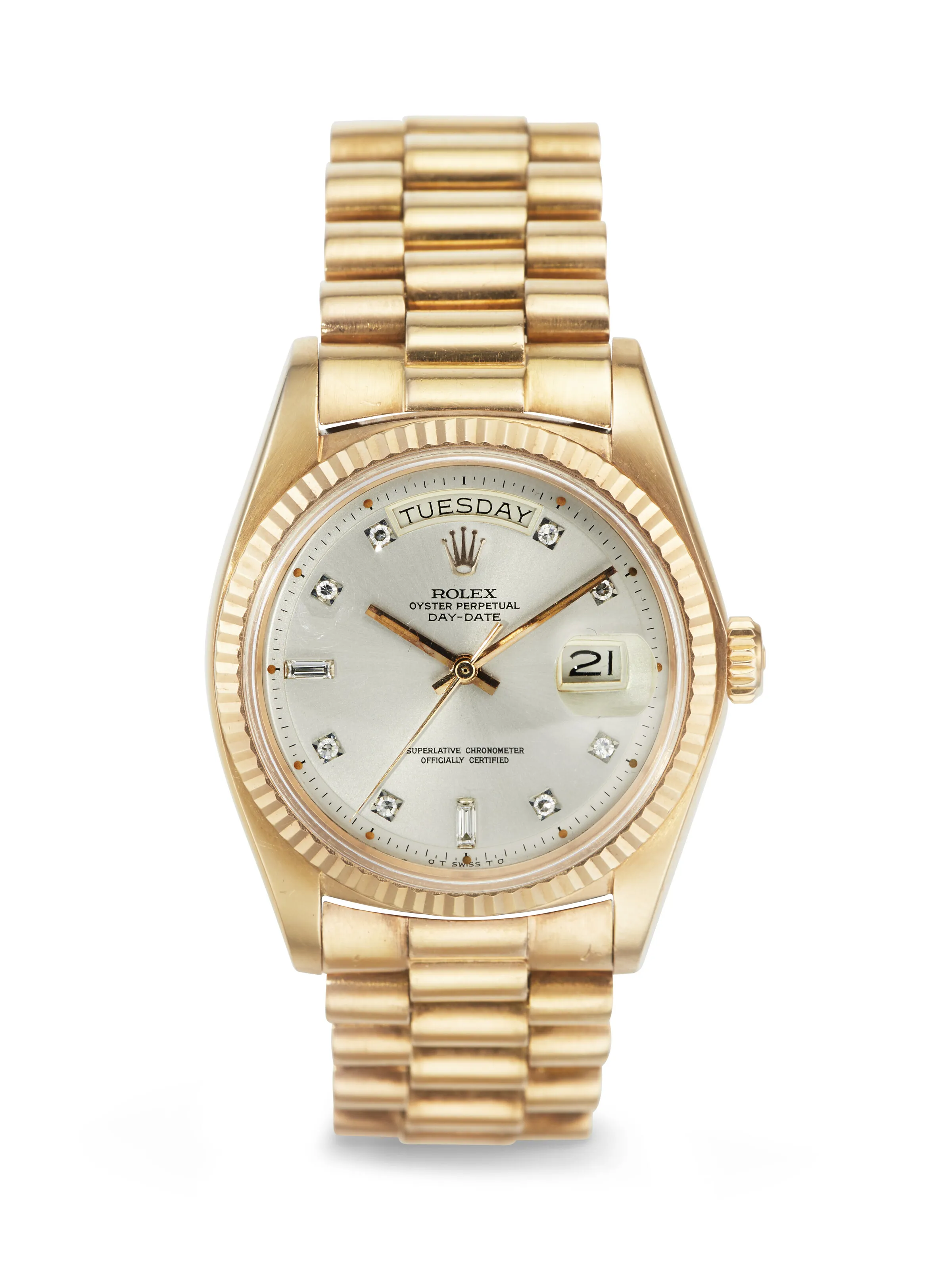 Rolex Day-Date 36 1803 36mm Rose gold Silver