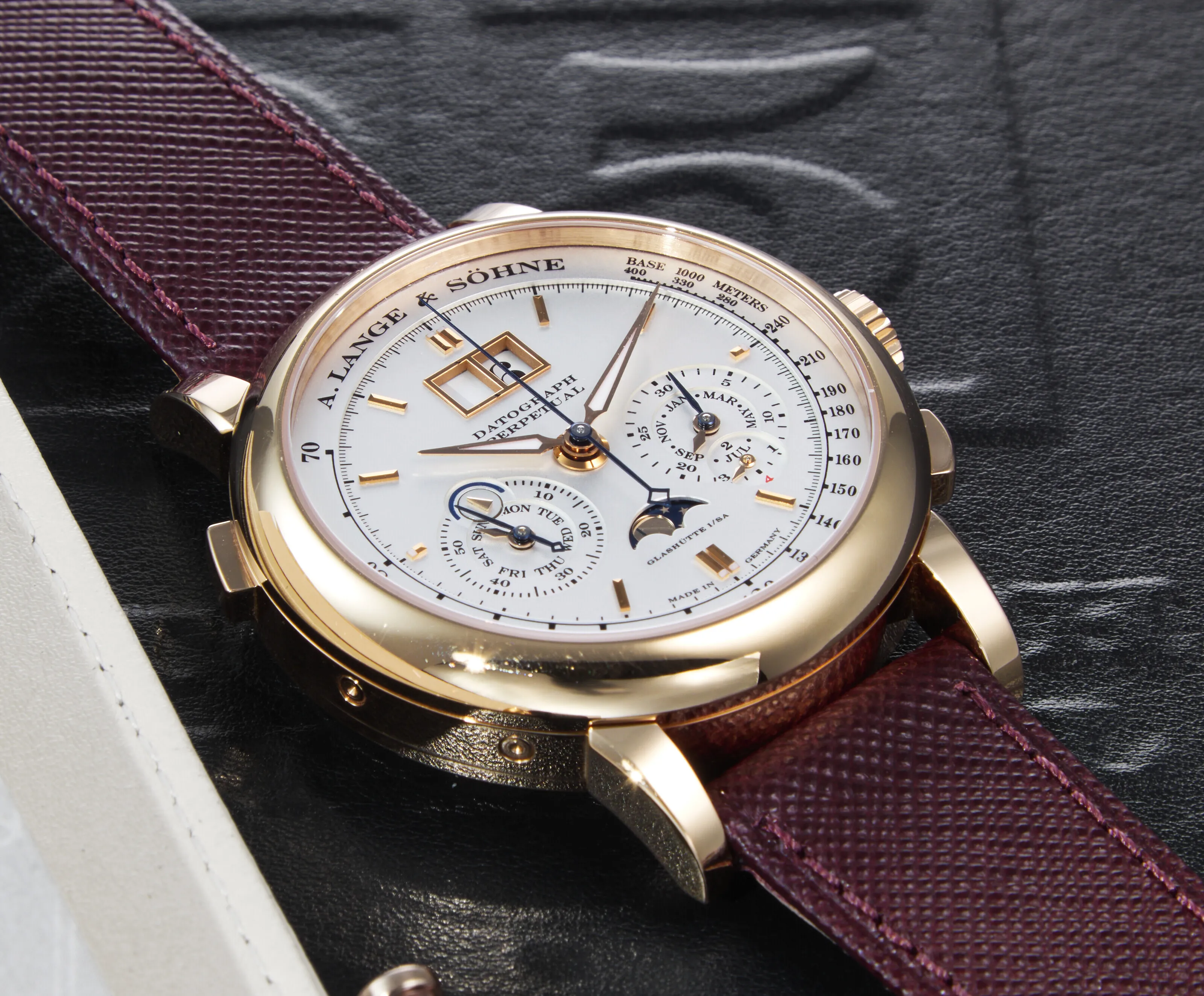 A. Lange & Söhne Datograph 410.032E 41mm Rose gold Silver 3