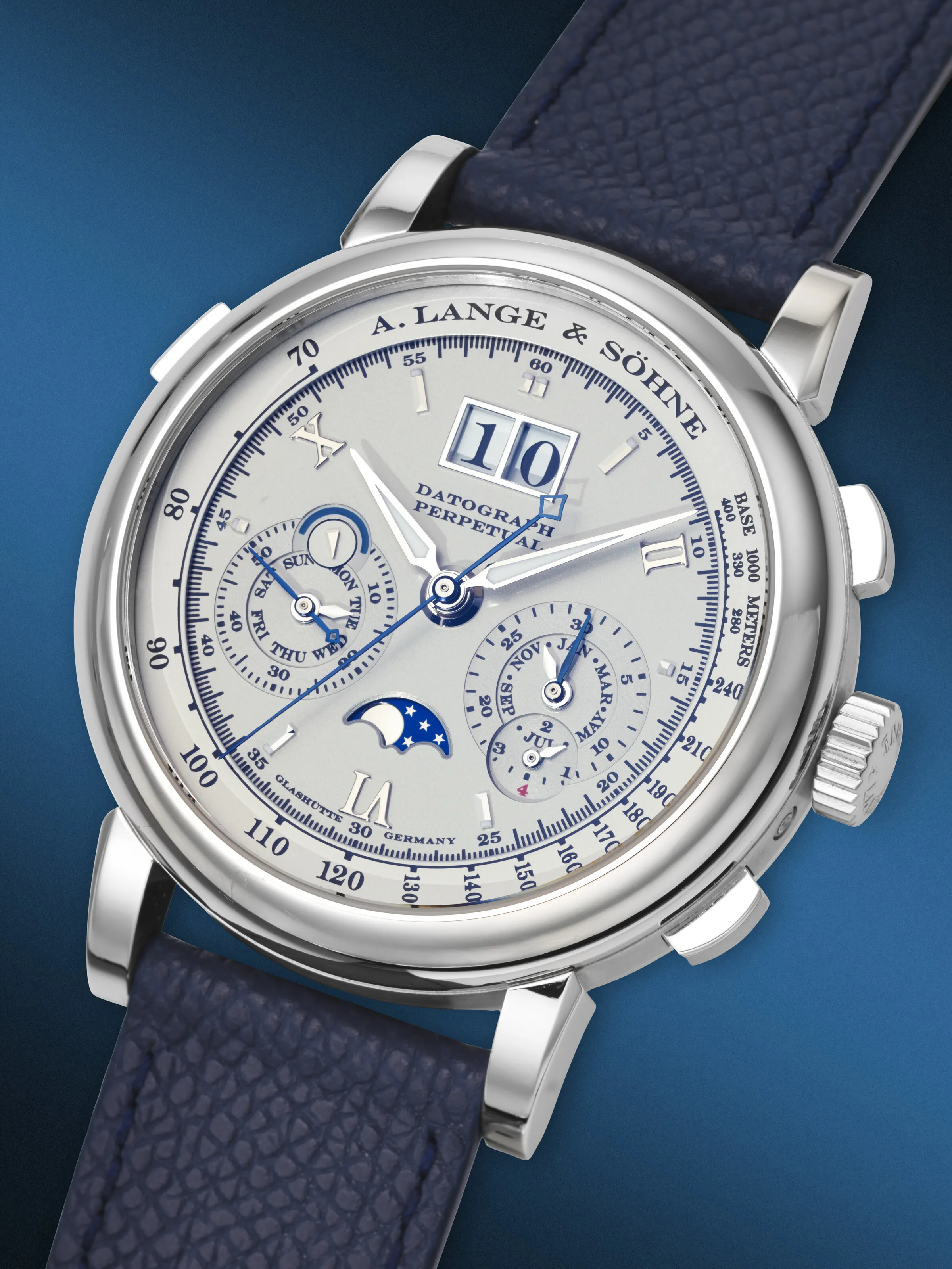 A. Lange & Söhne Datograph 410.025 41mm Platinum Silver 1